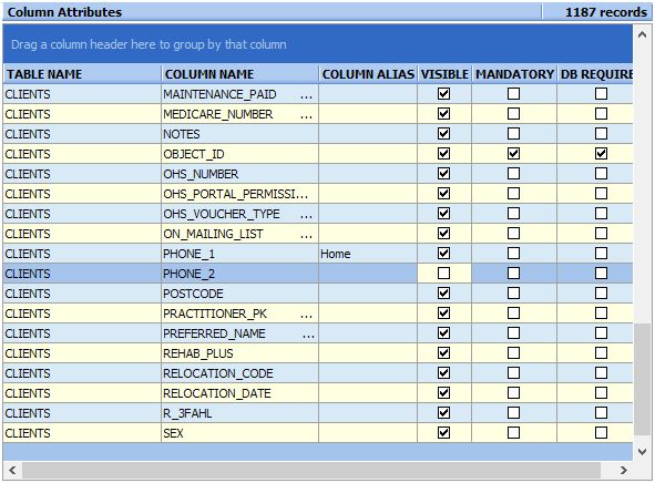 ColumnAttributesVisible