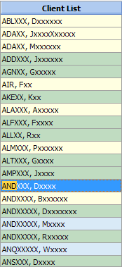 ClientList