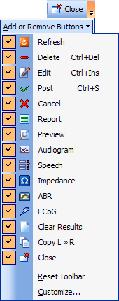 Customise Toolbar 2