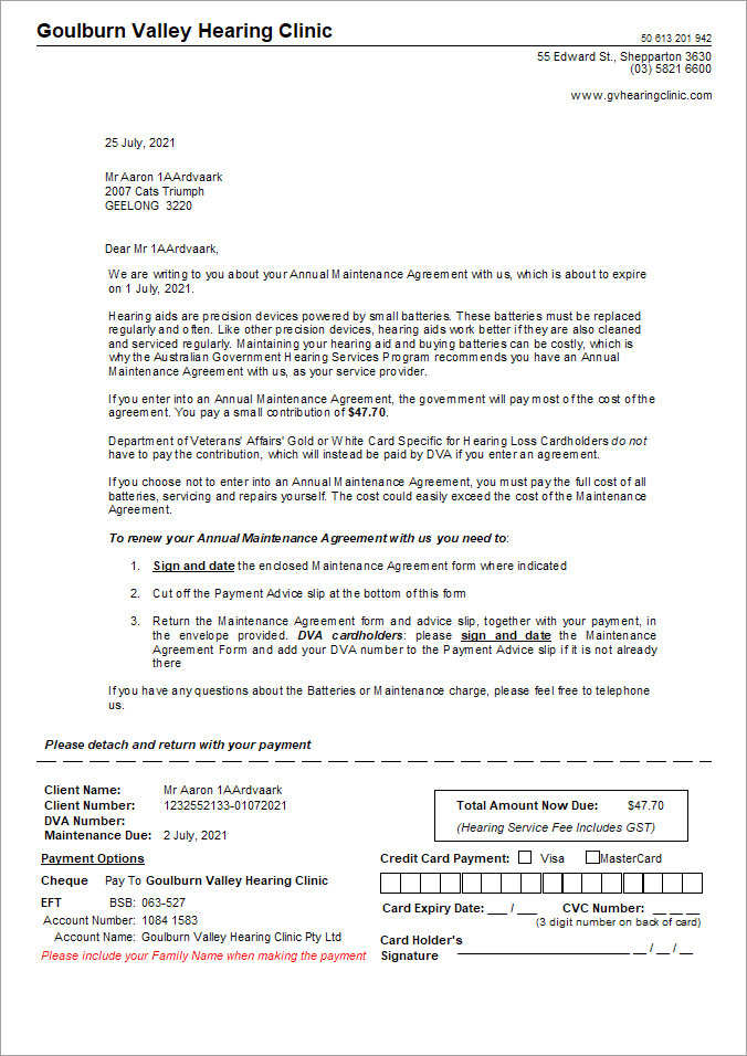 MaintenanceAgreementLetter